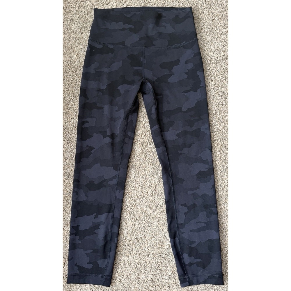 Lululemon Wunder Train High-Rise Crop 23" Heritage 365 Camo Deep Coal Multi Sz 8
